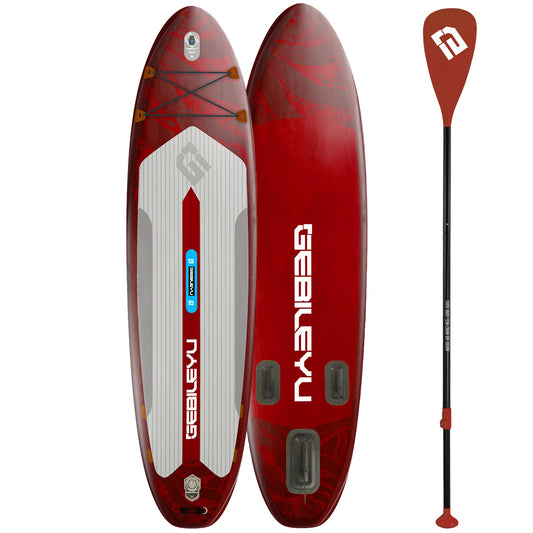 10.5 FT Inflatable Stand Up Paddle Board with Accessories SUP Board for All Skill Levels Youth & Adults Wide Stable Non-Slip Deck-03A