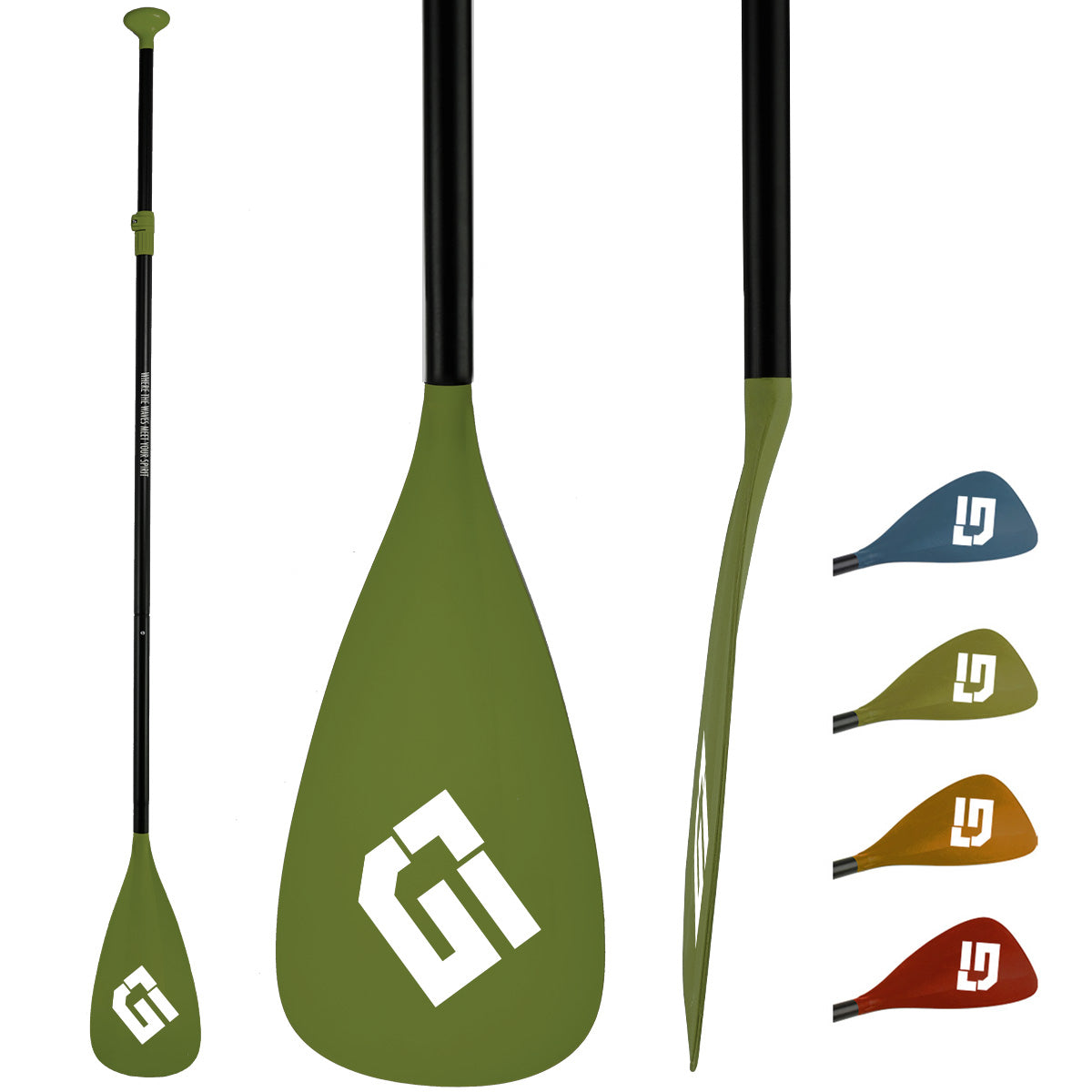 Sup Paddle, 3&4-Piece Detachable Floating Paddle Board Paddles, Adjustable Kayak Paddle, Durable Oars